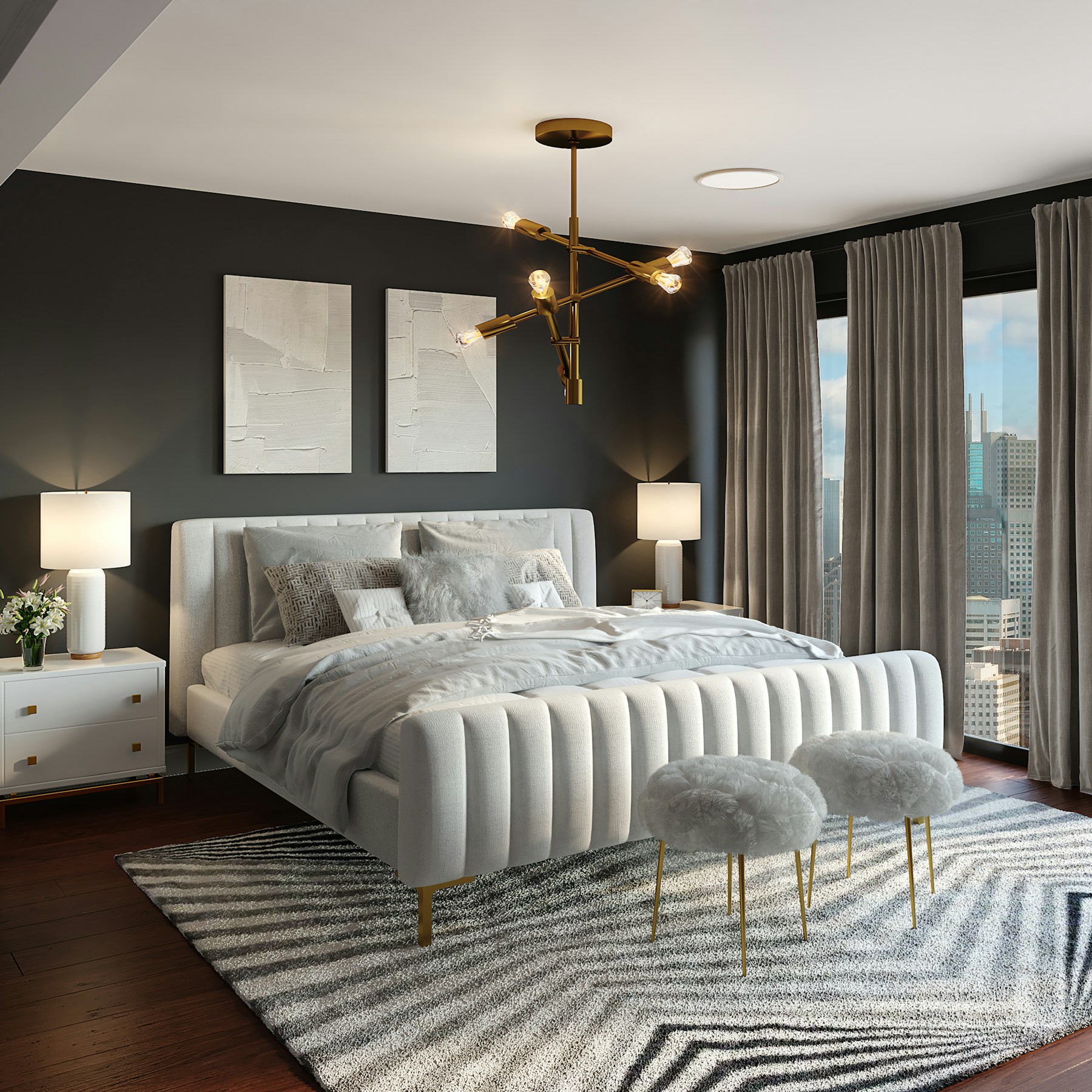 Peaceful master bedroom